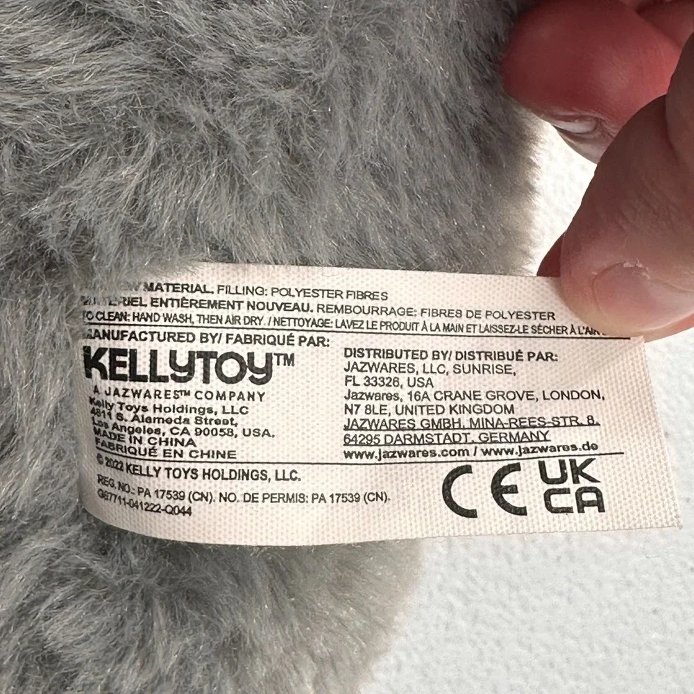 Kellytoy Jazwares Plush Gray Seal Stuffed Animal 12